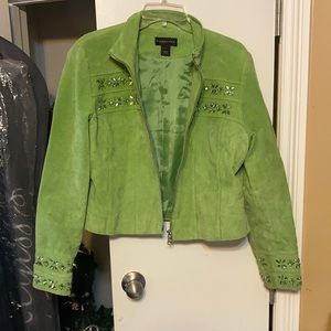 Green jacket w/ beading